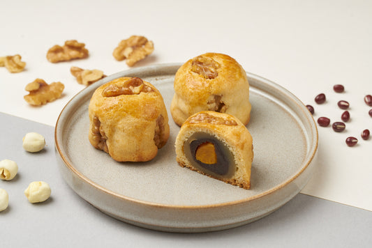 Mini Walnut White Lotus Red Bean